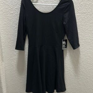 Express Black Fit and Flare Cocktail Dress